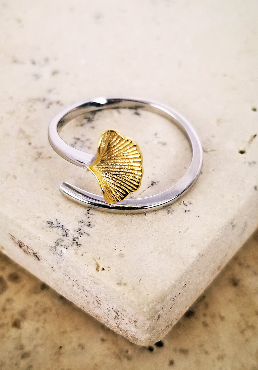 Ginkgo Biloba Ring - Silver - Goldsmith Malmö - Unique jewellry